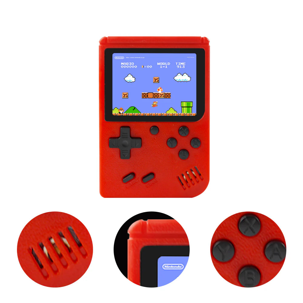 Built-In Retro Games Portable Game Console- USB Charging